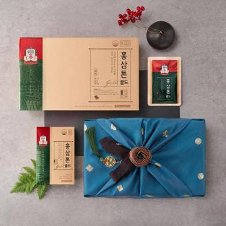 홍삼톤 골드 (보자기포장 + 카네이션 용돈봉투)